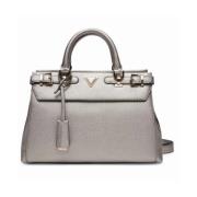 Luxe Eco Satchel Handtassen Guess , Gray , Dames