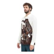 Luipaardprint Overhemd Lange Mouw Just Cavalli , Beige , Heren