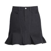 Zwarte Gerimpelde Rok met Hoge Taille Marc Jacobs , Black , Dames