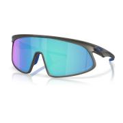 Zonnebril Prizm Sapphire Wraparound Mat Zwart Oakley , Black , Heren