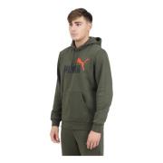 Groene hoodie Essentials+ Two-Tone Big Logo Puma , Green , Heren