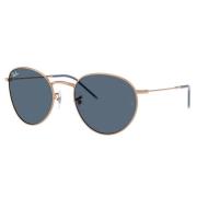 Ronde Reverse Zonnebril Blauw Donker Ray-Ban , Yellow , Unisex