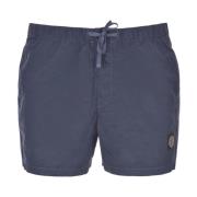 Kompass Logo Zwemshorts 'Donkerblauw' Stone Island , Blue , Heren