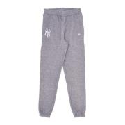 Yankees Fleece Jogger Sweatpants Heather Grey/White New Era , Gray , H...