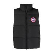 Zwarte Puffer Vest met Donsgevulde Panelen Canada Goose , Black , Here...