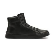 Minimalistische herensneakers in zwarte kleur Kazar , Black , Heren