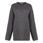 Geribbelde Wolmix Crew-neck Sweater Our Legacy , Gray , Dames