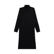 Elegante Zwarte Jurk Simeone Marina Rinaldi , Black , Dames