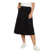 Zwarte Geplooide Rok Elly.Au24 2-Biz , Black , Dames