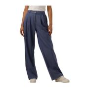 Blauwe Gestreepte Broek Riley Ydence , Blue , Dames