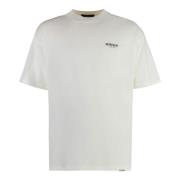 Katoenen Crew-neck T-shirt met Achterprint Represent , Beige , Heren