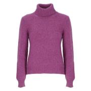 Paarse Kasjmier Wollen Trui Vrouwen Kangra , Purple , Dames