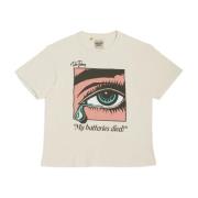 Pop Art Verdrietig Oog T-Shirt Db-1032 Gallery Dept. , Beige , Heren