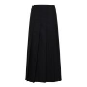 Zwarte Rok Stijlvolle Mode Róhe , Black , Dames