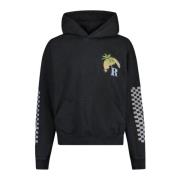 Moonlight Tropics Zwarte Hoodie Rhude , Black , Heren