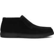 Zwarte Nubuck Loafer Mid Schoenen Mason Garments , Black , Heren