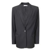 Single-Breasted Blazer met Klepzakken IRO , Black , Dames