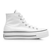 Witte hoge canvas sneakers Converse , White , Dames