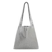 Stijlvolle Hobo-tas met Snap-sluiting Paco Rabanne , Gray , Dames