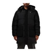 Two Tone Parka voor Heren Tommy Jeans , Black , Heren