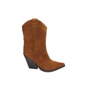 Bruin Leren Country Style Laarzen Jeffrey Campbell , Brown , Dames