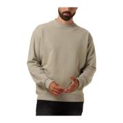 Groene Loose Fit Crewneck Sweater Pure Path , Green , Heren