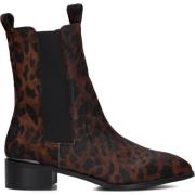 Platte Chelsea Boots Bruin Dames Stefano Lauran , Brown , Dames