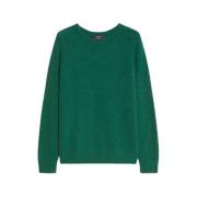 Zachte pasvorm alpaca en katoenen trui Max Mara Weekend , Green , Dame...