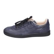 Vintage Leren Sneakers voor Mannen Moma , Blue , Heren