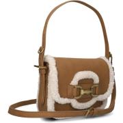 Beige Schoudertas Elegant en Tijdloos Bibi Lou , Brown , Dames