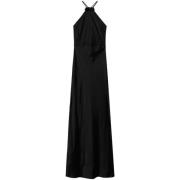 Zwarte Elegante Jurk Dameskleding Twinset , Black , Dames