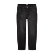 Grow Jeans met Mid Rise Woodbird , Black , Heren