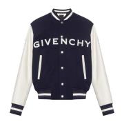 Bomberjack met logo Givenchy , Blue , Heren