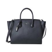 Zwarte Shopper Tas met Ritssluiting Gaëlle Paris , Black , Dames