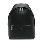 Zwarte Nagel Leren Jas Fendi , Black , Heren