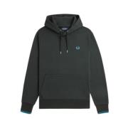 Gestreepte capuchontrui Fred Perry , Green , Heren