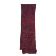 Chunky Ribbed Knit Multikleur Sjaal Paul Smith , Red , Heren