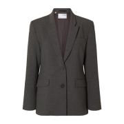 Klassieke Blazer in Donkergrijs Gemêleerd Selected Femme , Gray , Dame...