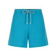 Super 120 Bermuda Shorts van wol voor heren Vilebrequin , Blue , Heren