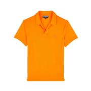 Effen poloshirt van Tencel voor heren Vilebrequin , Orange , Heren