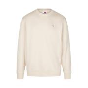 Stijlvolle Sweatshirt voor Mannen Tommy Jeans , Beige , Heren