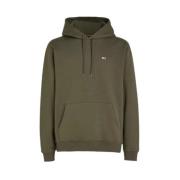 Casual Hoodie Sweatshirt Tommy Jeans , Green , Heren