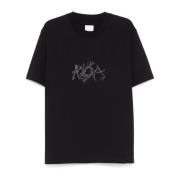 Zwarte Grafische Tee ROA , Black , Heren