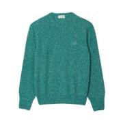 Groene Wollen Pullover Stijlvol Ontwerp Lacoste , Green , Heren