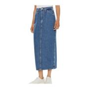 Denim Rokken Collectie Calvin Klein Jeans , Blue , Dames