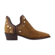 Stijlvolle Cowboy Laarzen voor Vrouwen Alpe , Brown , Dames