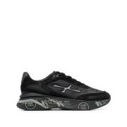 Nylon en Suède Sneakers Premiata , Black , Heren