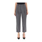 Grijze Stijlvolle Broek Dondup , Gray , Dames