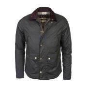 Reelin Waxed Cotton Jacket Sage Barbour , Green , Heren