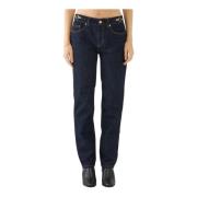 Donkerblauwe Cigarette Leg Jeans Just Cavalli , Blue , Dames